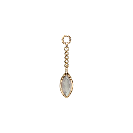 Aris • Marquise Gemstone Chain Charm