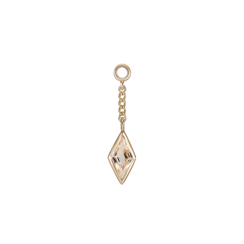 Xena • Rhombus Gemstone Chain Charm