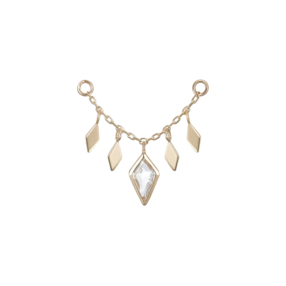 Patra Chain Attachment with White Topaz