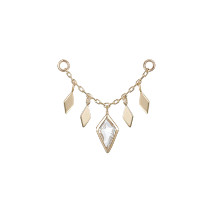 Patra Chain Attachment with White Topaz