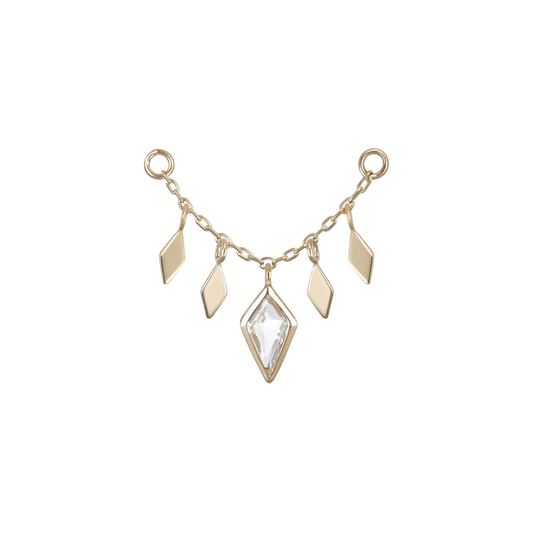 Patra Chain Attachment with White Topaz