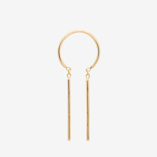 14k Solid Gold Chime Earrings