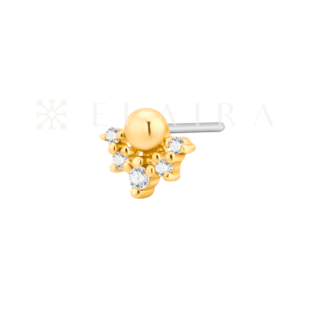 DALLAS | 14k Gold Lab Grown Diamond Cluster Stud