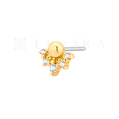 DALLAS | 14k Gold Lab Grown Diamond Cluster Stud