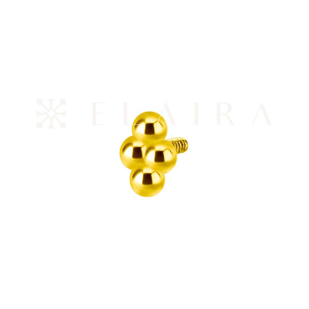 ELAIRA 18k Gold 4 Beads