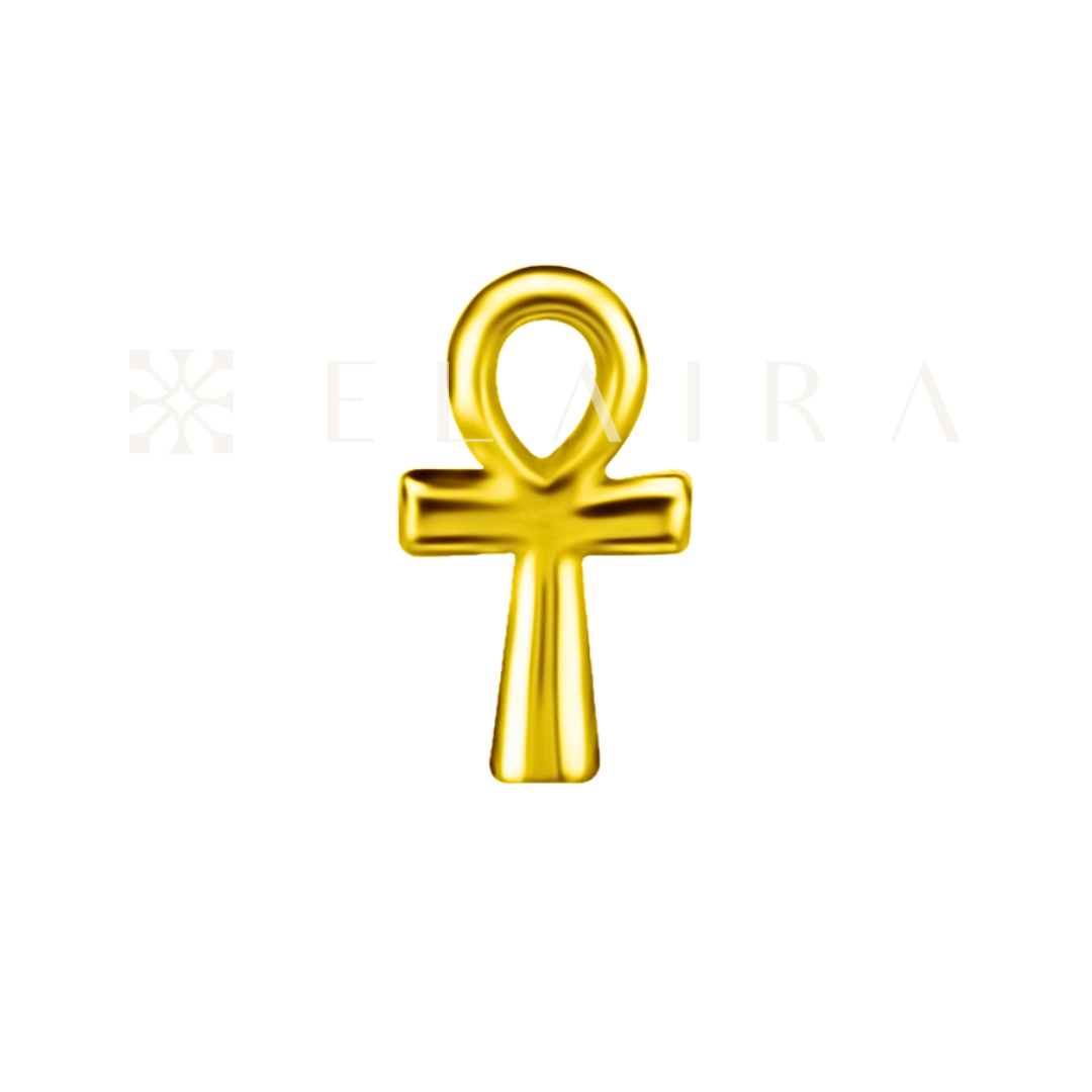 ELAIRA 18k Gold Ankh
