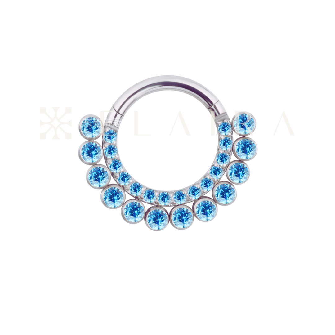 ELAIRA Double Eternity Front Facing Clicker for Septum, Daith