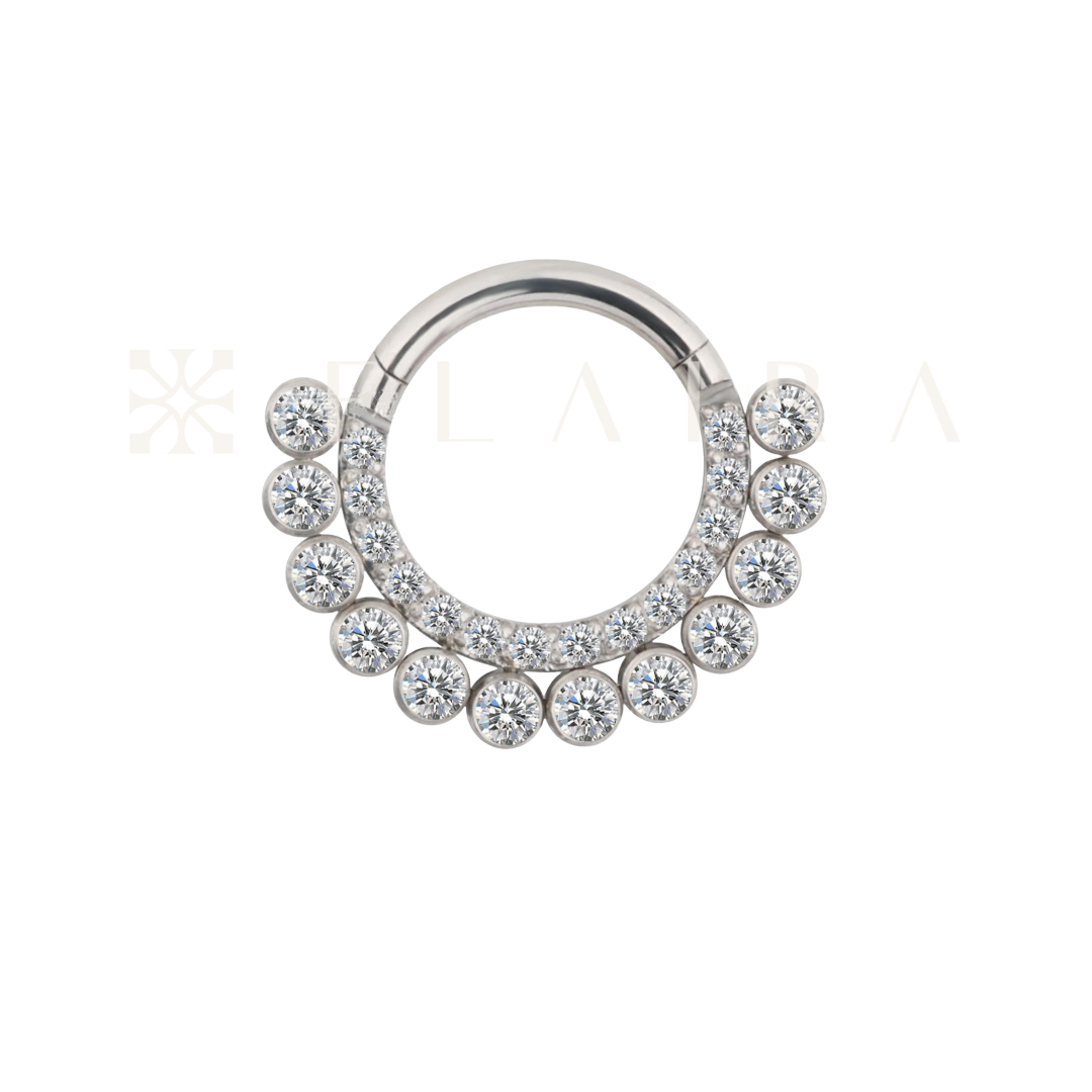 ELAIRA Double Eternity Front Facing Clicker for Septum, Daith