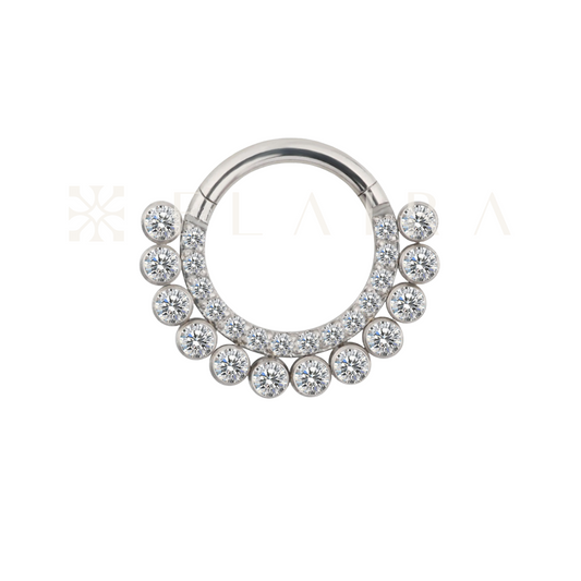 ELAIRA Double Eternity Front Facing Clicker for Septum, Daith