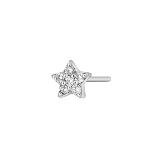 FELICITY | 14k Gold Natural Diamond Star Stud