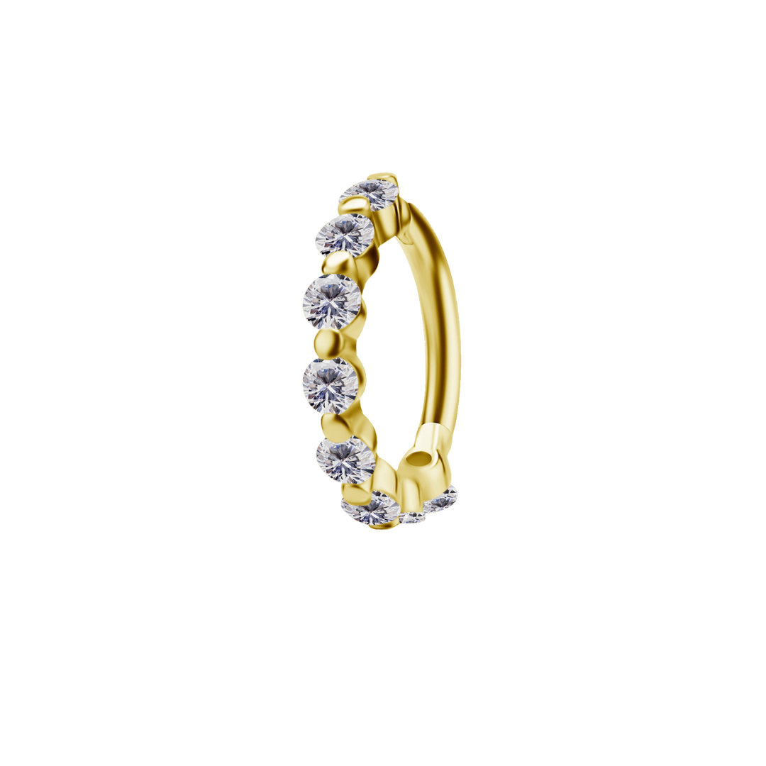 Elaira 18k Gold Bubble Band Clicker