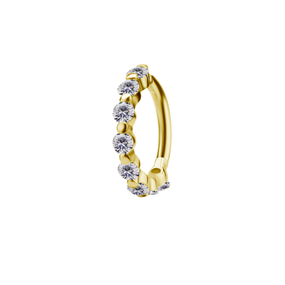 Elaira 18k Gold Bubble Band Clicker