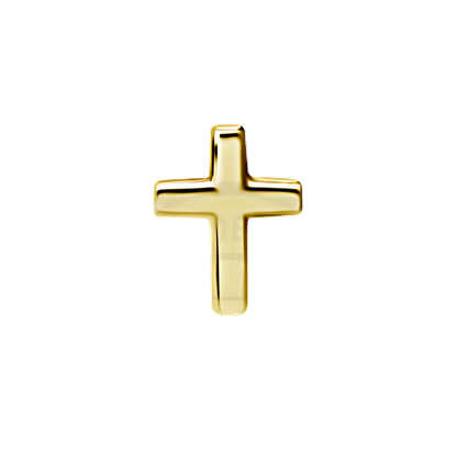 Elaira Plain Cross in 24k Gold PVD