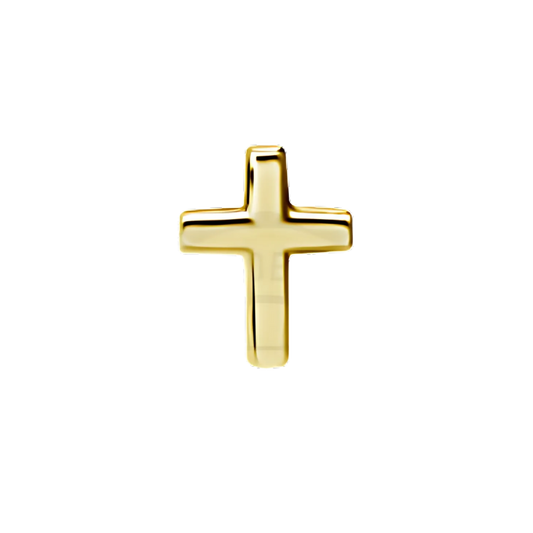 Elaira Plain Cross in 24k Gold PVD