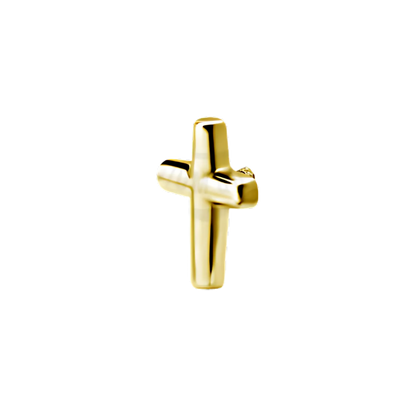 Elaira Plain Cross in 24k Gold PVD