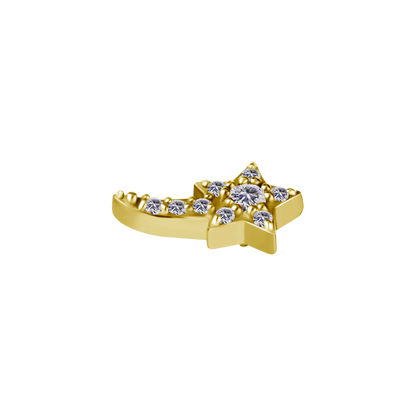 Elaira Shooting Star in 18k Gold PVD