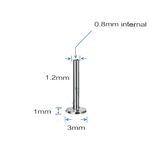 Elaira Titanium 0.8mm Internally Threaded Post