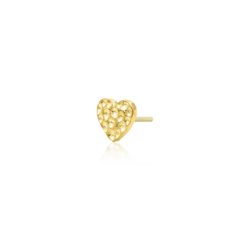 Junipurr Jewelry 14k Gold Hammered Heart