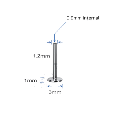 Elaira Titanium 0.9mm Internally Threaded Post