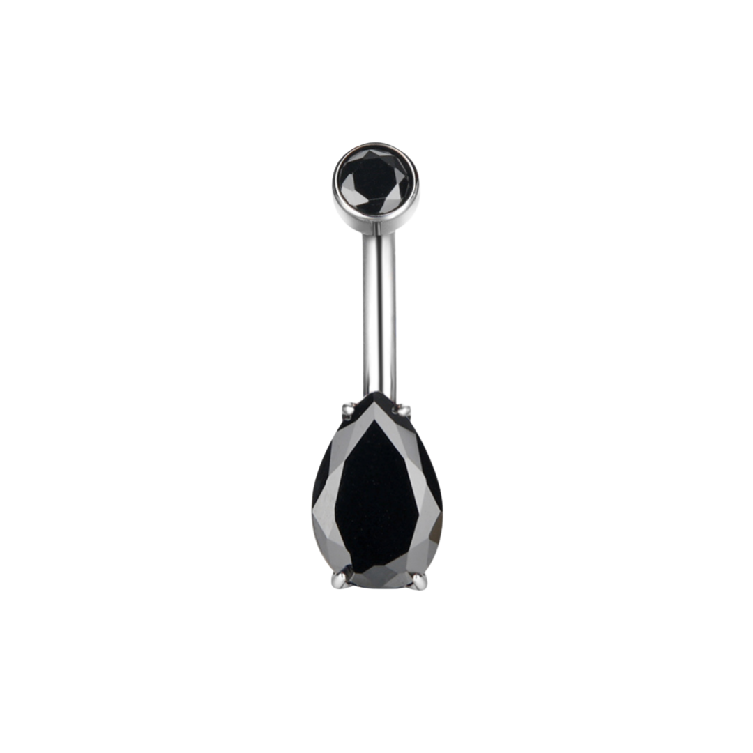 Titanium Pear Shape Belly Ring