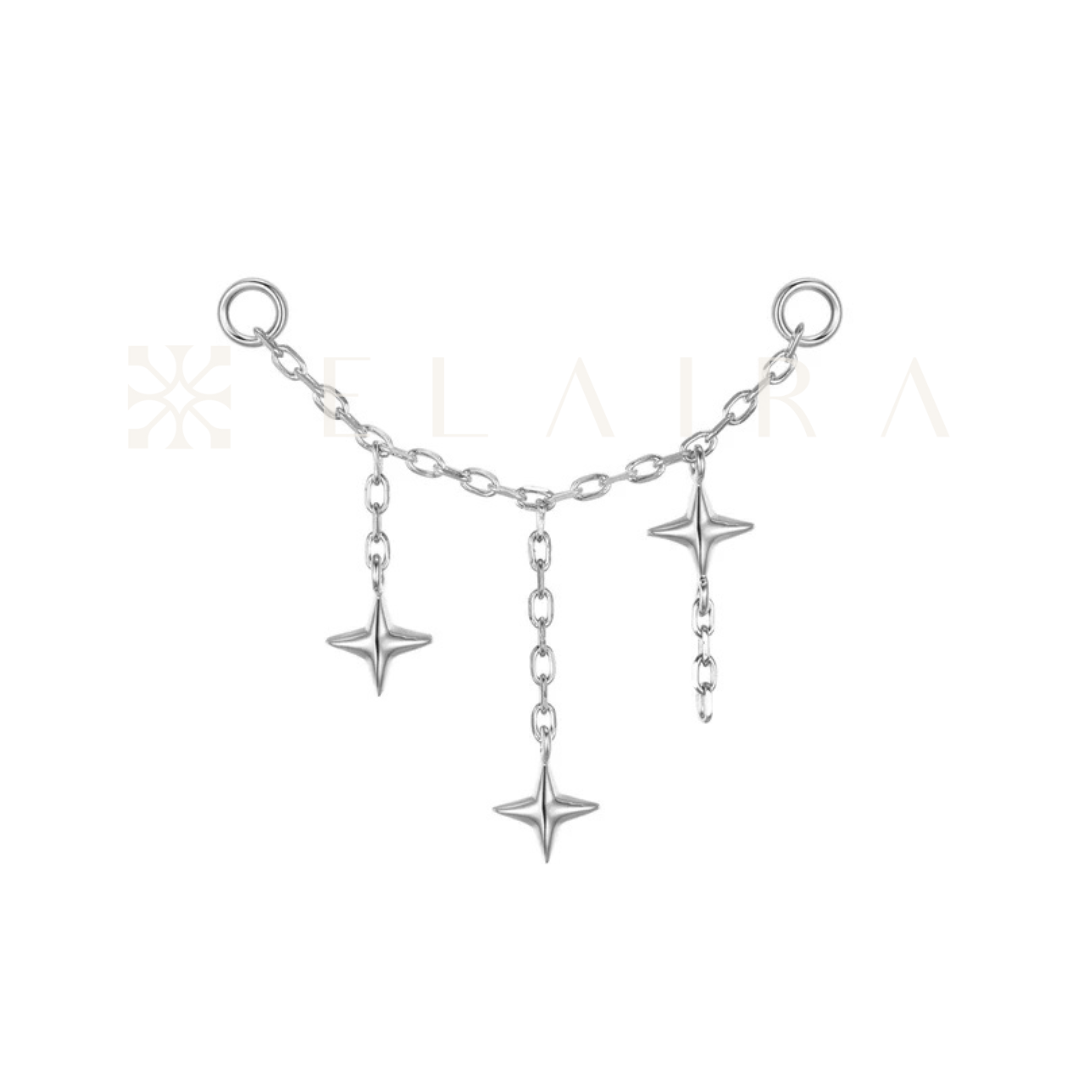 Modern Mood 14k Solid White Gold Orion Chain
