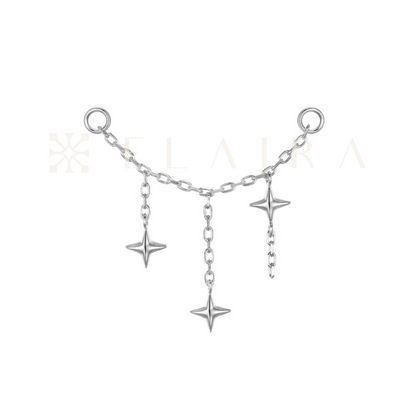 Modern Mood 14k Solid White Gold Orion Chain