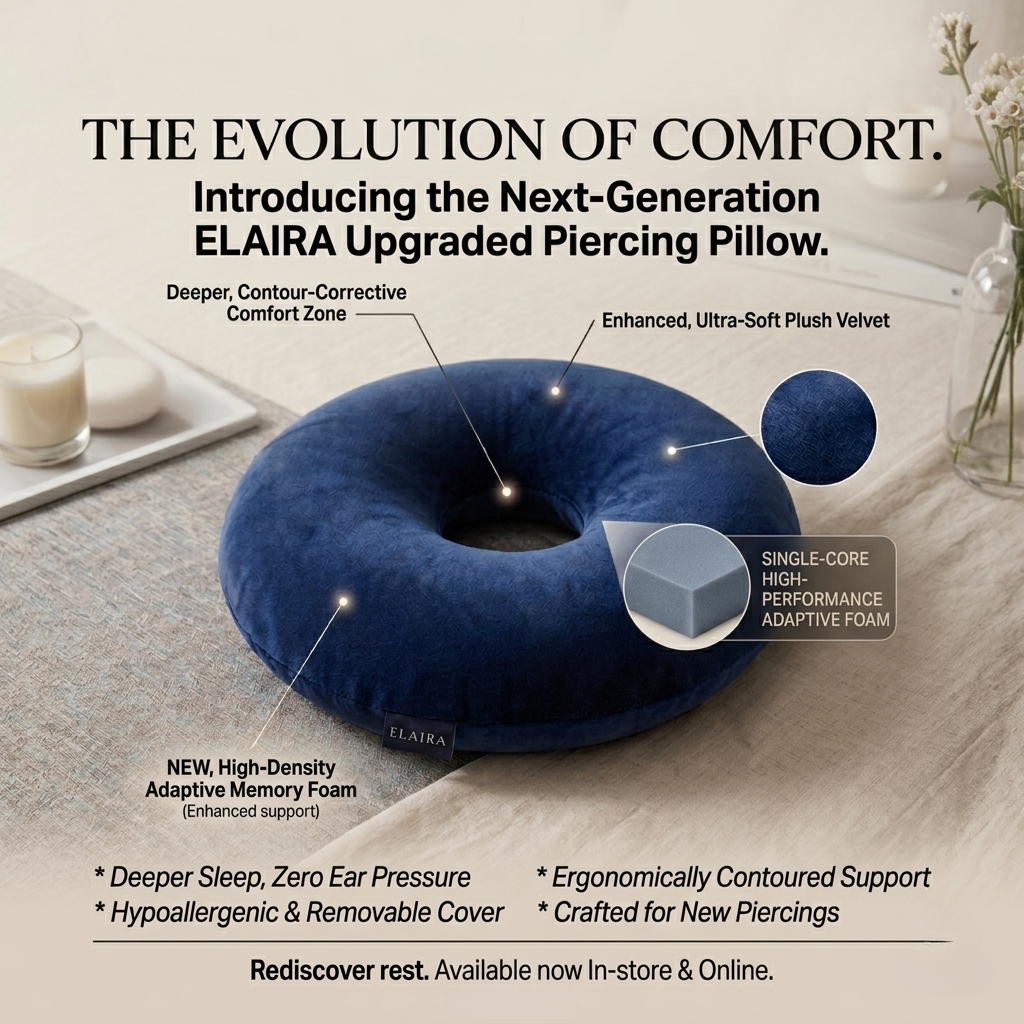 Elaira Memory Foam Piercing Pillow