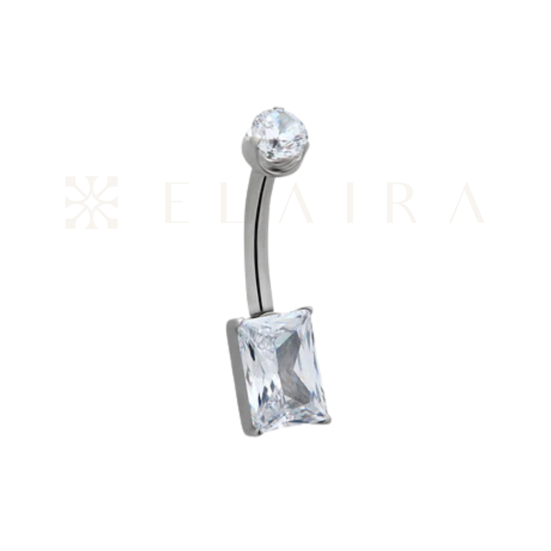 Rectangle Belly Ring
