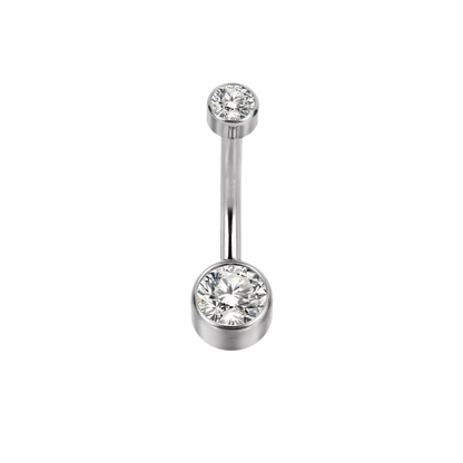 Classic Titanium Bezel Belly Ring