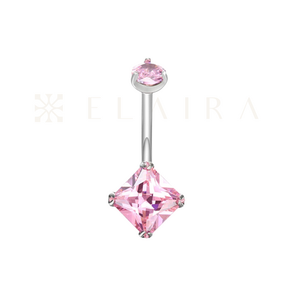 Princess Cut Belly Ring