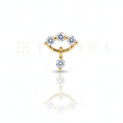 18k Gold Cloud w Lab Grown Diamond