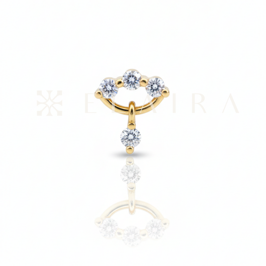 18k Gold Cloud w Lab Grown Diamond