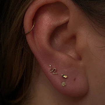 Junipurr Jewelry 14k Gold Hammered Disk