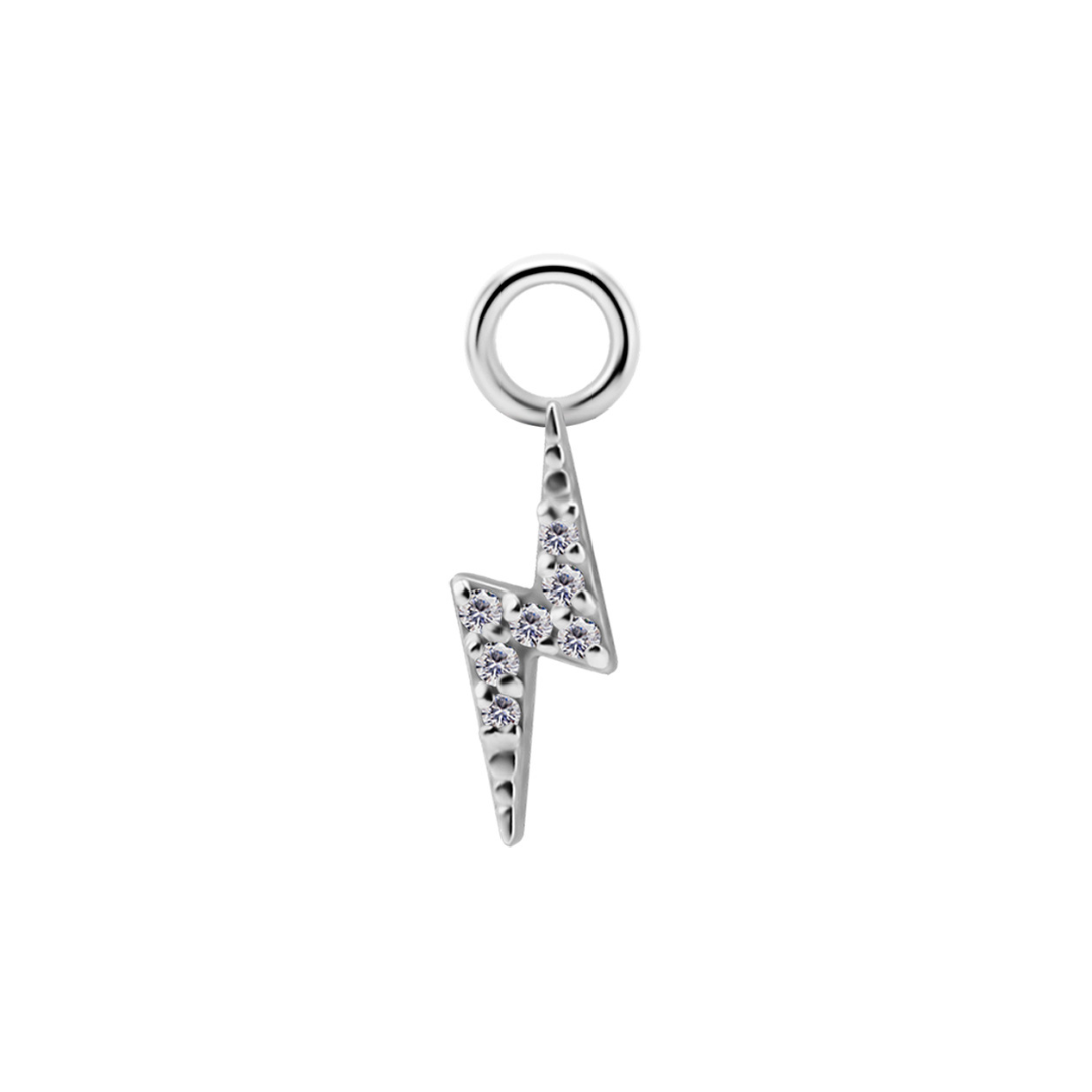 Thunder CZ Charm With Jump Ring