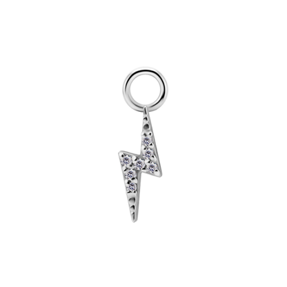 Thunder CZ Charm With Jump Ring
