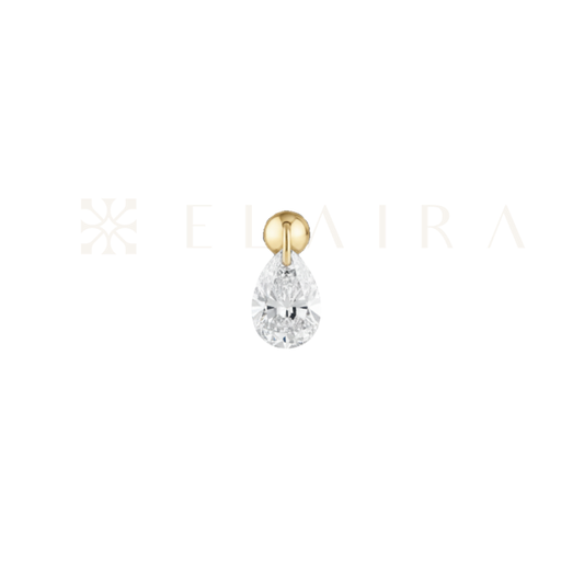 18k Gold Teardrop 15pt Lab Grown Diamond