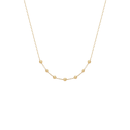 14kt Gold Beaded Necklace