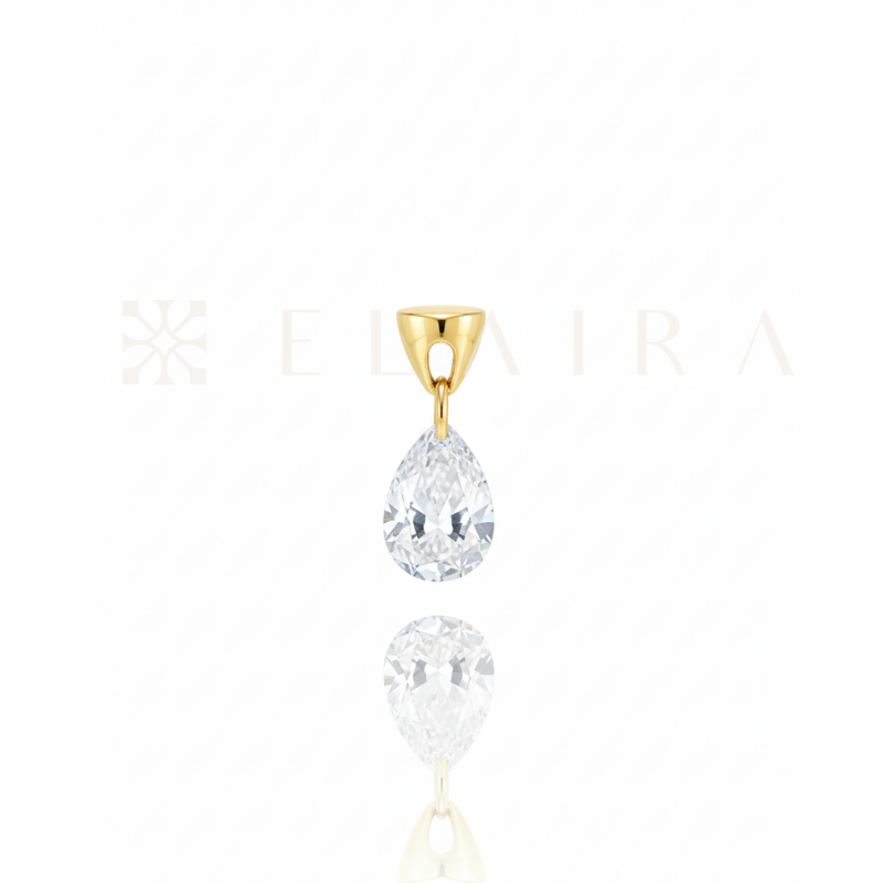 18k Gold Teardrop 15pt Lab Grown Diamond