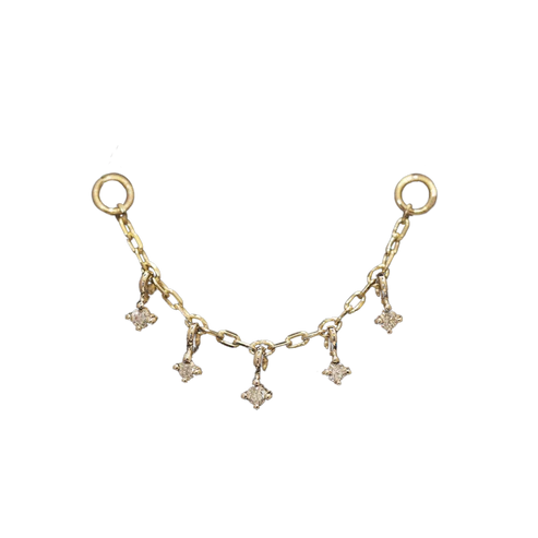 Ember Tiny Diamond Charm Chain